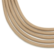 Faldskærmsline. Sand/khaki. 4 mm
